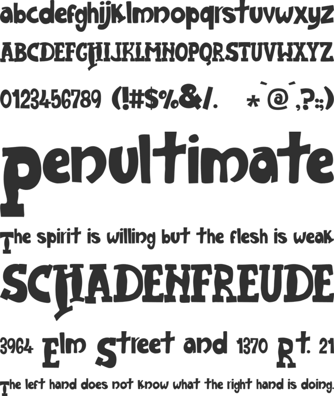 JMH Harry Dickson One font preview