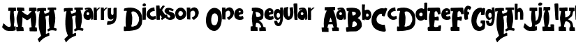 JMH Harry Dickson One Regular font