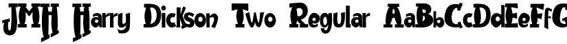 JMH Harry Dickson Two Regular font