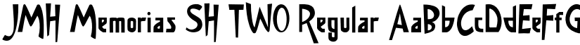 JMH Memorias SH TWO Regular font