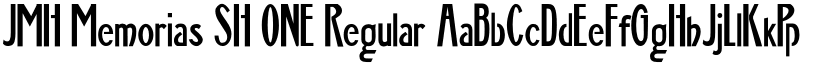 JMH Memorias SH ONE Regular font