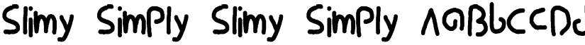 Slimy Simply Slimy Simply font
