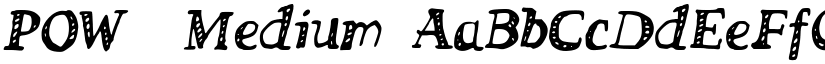 POW_ Medium font
