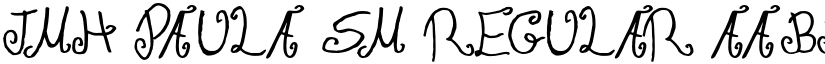 JMH Paula SM Regular font