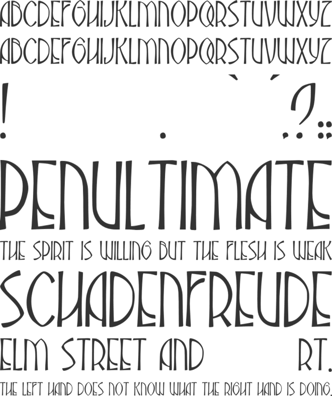 JMH Abadesa font preview