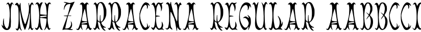 JMH Zarracena Regular font