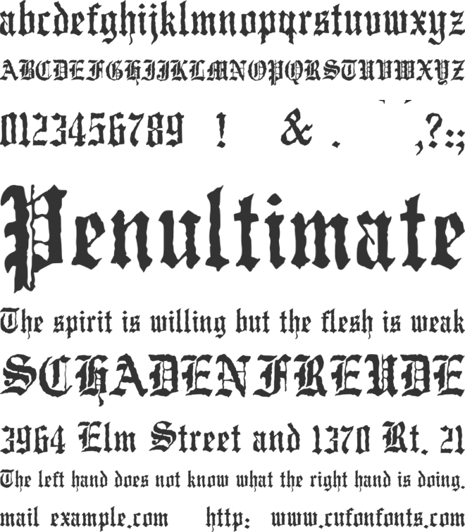 JMH Wulfila font preview