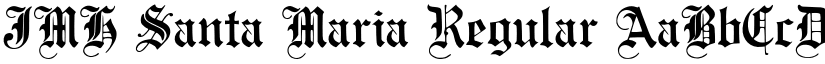 JMH Santa Maria Regular font