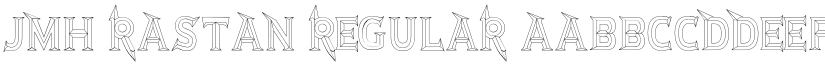 JMH Rastan Regular font