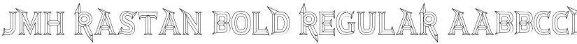 JMH Rastan Bold Regular font