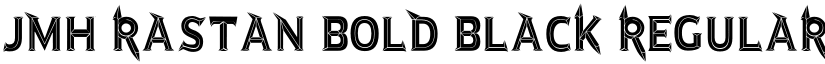 JMH Rastan Bold Black Regular font