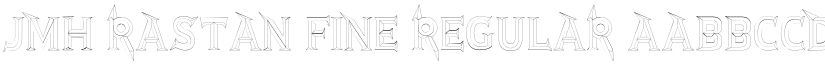 JMH Rastan Fine Regular font