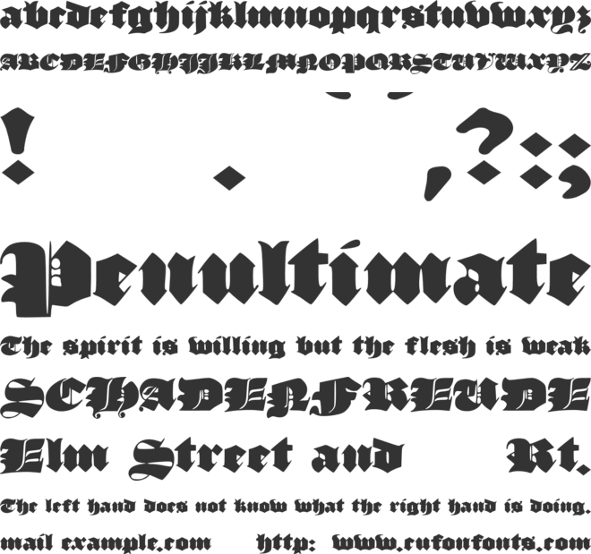 JMH Moreneta Divine font preview