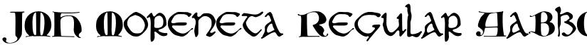 JMH Moreneta Regular font
