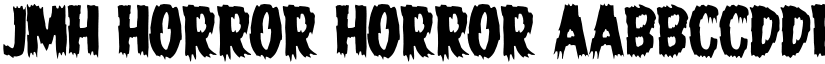 JMH HORROR HORROR font