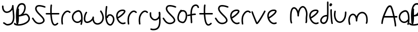 YBStrawberrySoftServe Medium font