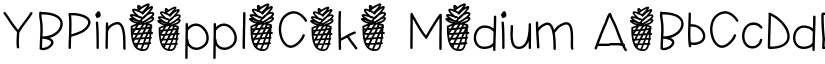 YBPineappleCake Medium font