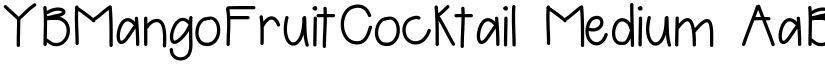 YBMangoFruitCocktail Medium font