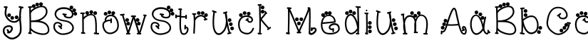 YBSnowStruck Medium font