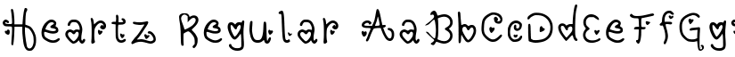 Heartz Regular font