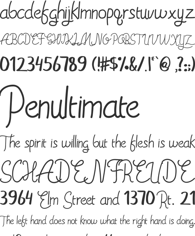 ahsley font preview