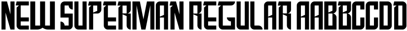 New SuperMan Regular font