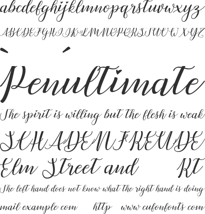 Lovely Day Personal Use font preview