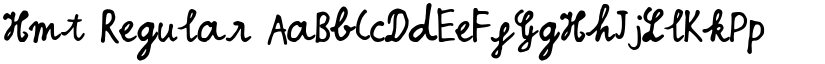 Hmt Regular font