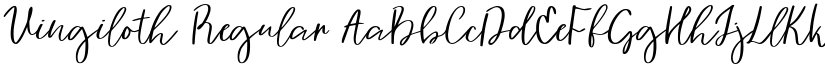 Vingiloth Regular font