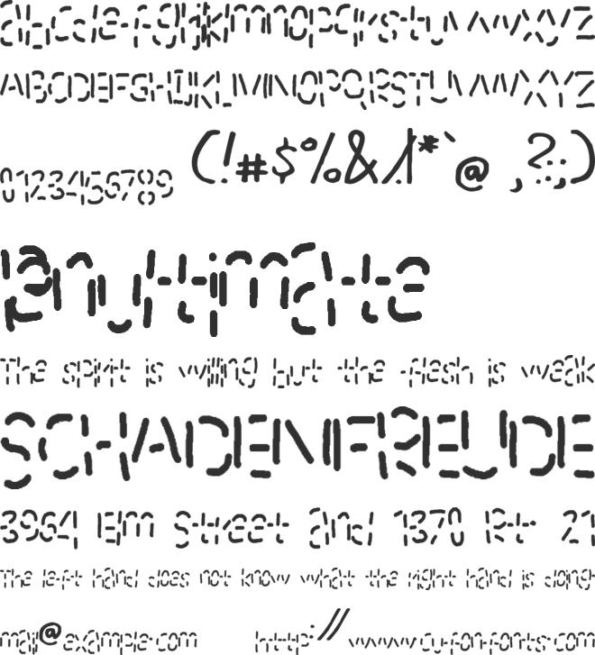 Latin Line font preview