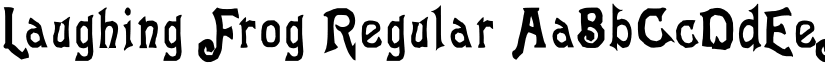 Laughing Frog Regular font