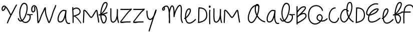 YBWarmFuzzy Medium font