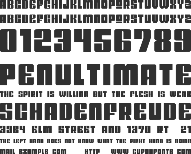 A GOGO font preview