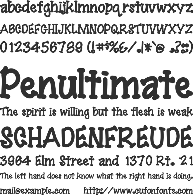 YBSingingTheBlues font preview