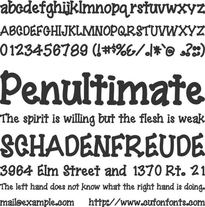 YBSingingTheBlues font preview