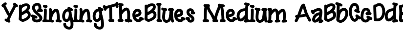 YBSingingTheBlues Medium font