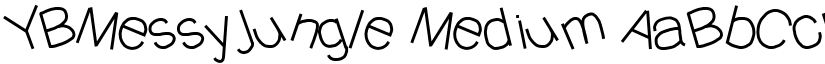 YBMessyJungle Medium font
