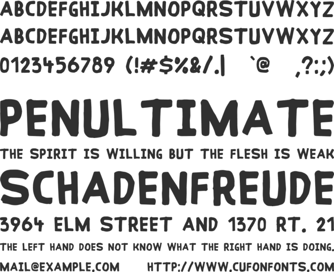 Coral Reef font preview