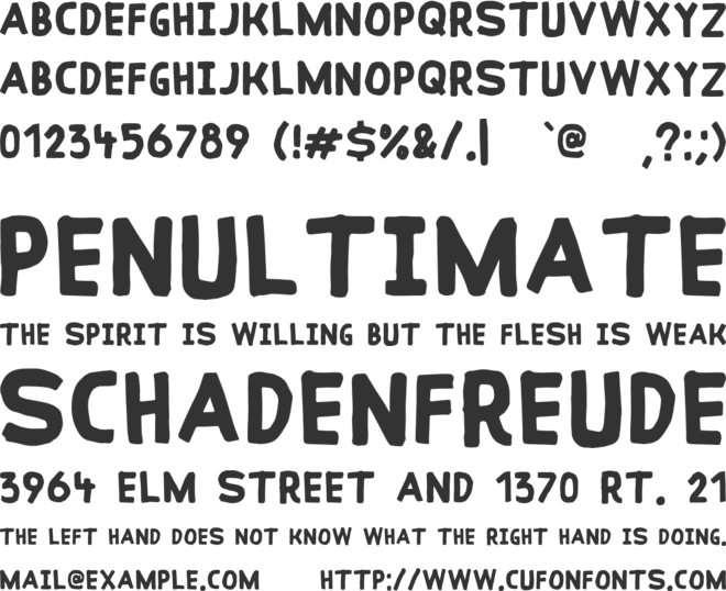 Coral Reef font preview