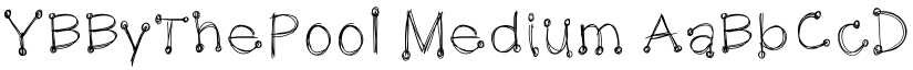 YBByThePool Medium font