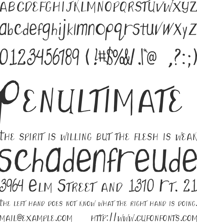 Higgledy Pigs font preview