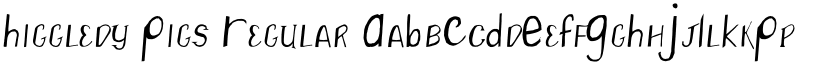 Higgledy Pigs Regular font