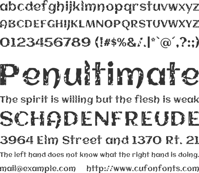 Lagunas font preview