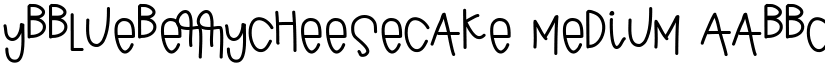 YBBlueberryCheesecake Medium font
