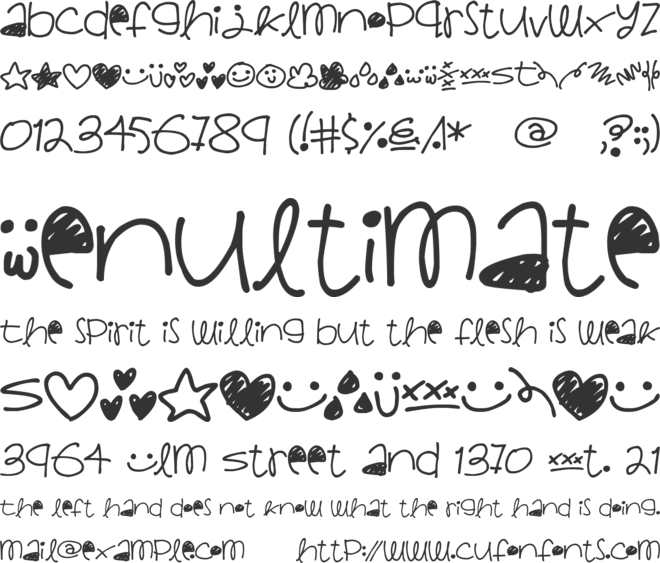 Lovely Grooves font preview