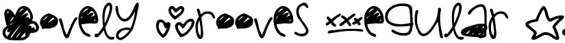 Lovely Grooves Regular font