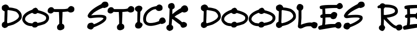 Dot Stick Doodles Regular font