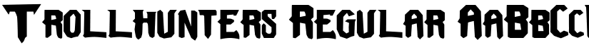 Trollhunters Regular font