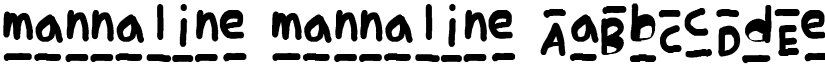 mannaline mannaline font