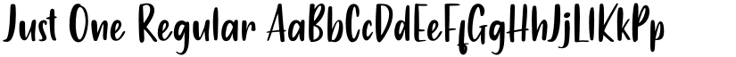 Just One font download
